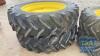 SET OF JOHN DEERE WHEELS 2 X 480/80/R46 2 X 420/85/R30 - 4