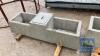 DOUBLE SIDED CONCRETE TROUGH