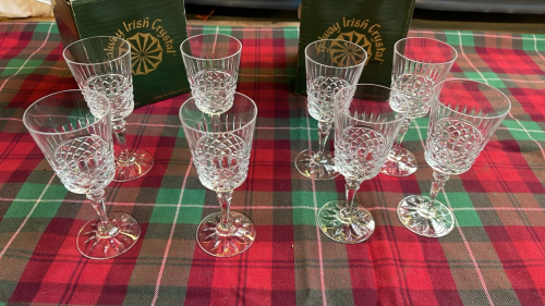 8 GALWAY GLASSES - IRISH CRYSTAL