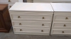 2 CREAM CHEST DRAWERS DRESSING TABLE & STOOL - 3