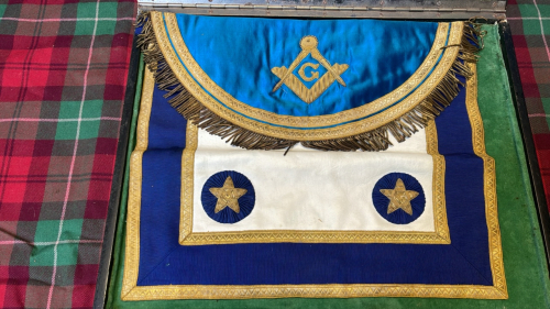 CASED MASONIC ITEM