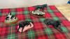 BOX-4 BFA DOG ORNAMENTS