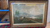 SCOTTISH HIGHLAND SCENE PICTURE GLASS DAMAGED