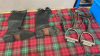 BOX-RIDING BOOTS SIZE 5 & STIRRUPS