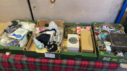 4 BOXES SEWING ITEMS