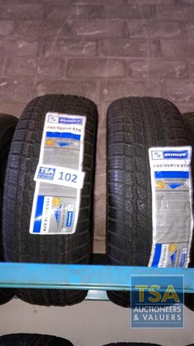 2 No. Sunny Winter Tyres 195/55 R16