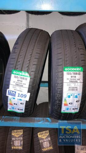 2 No. Goodride Tyres 155/70 R13