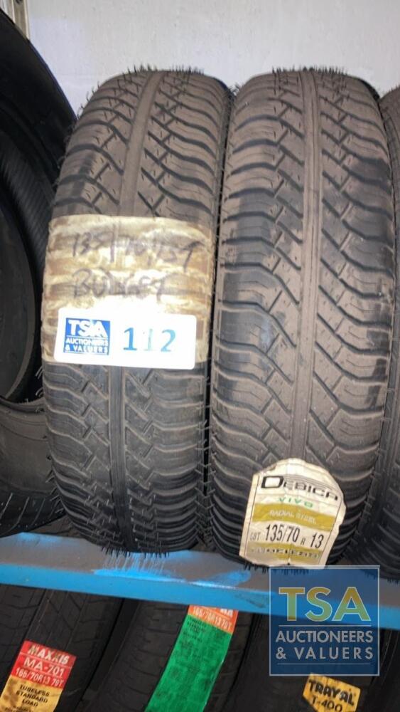 2 No. Budget Tyres 135 70 R13