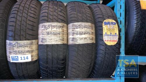 4 No. Tyres - Various 165/80 R13