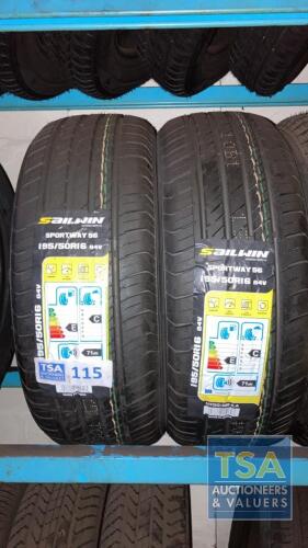 2 No. Sailwin Tyres 195/50 R16