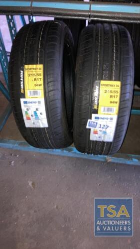 2 No. Sailwin Sportway Tyres 215/55 R17