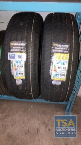 2 No. Sailwin Tyres 215/60 R17