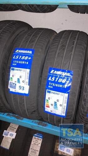 2 No. Landsail Tyres 175/65 R14