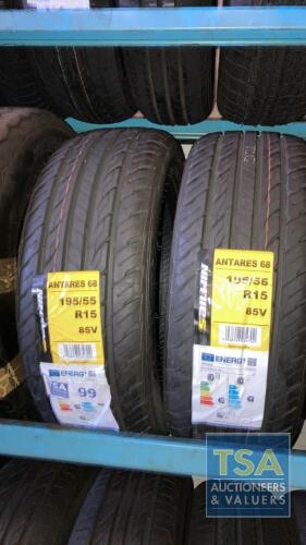 2 No. Antares Tyres 195/55 R15