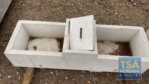 40 GALLON CONCRETE WATER TROUGH