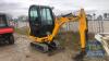 JCB 8014CTS, YEAR- 2016, HOURS - 2524 , PLUS VAT ,