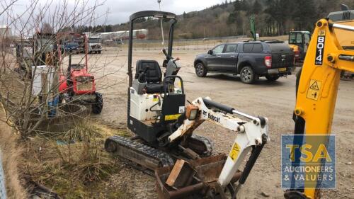 BOBCAT E10, YEAR - 2010 , HOURS - 3350, C/W 2 BUCKETS , PLUS VAT