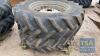 2 X 16.9 X R34 WHEELS & TYRES TO FIT NEW HOLLAND