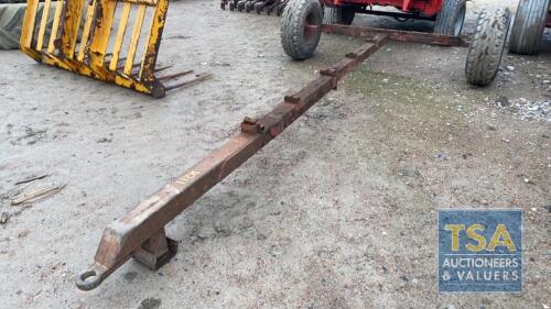 TRAILER AXLE AND DRAWBAR