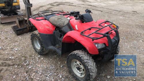 HONDA TRX420 FM, YEAR - 2012, HOURS - 3012, PLUS VAT