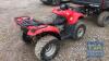 HONDA TRX420 FM, YEAR - 2012, HOURS - 3012, PLUS VAT - 4