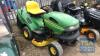 LR135 JOHN DEERE R/O MOWER KEY IN P/CABIN