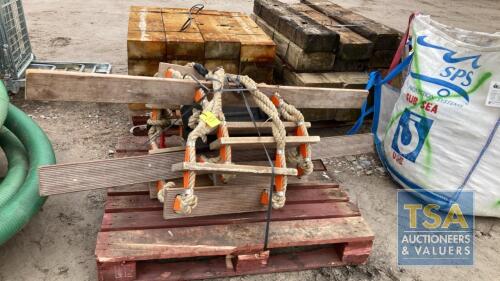 WOODEN ROPE LADDER