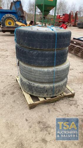 4 X LORRY WHEELS