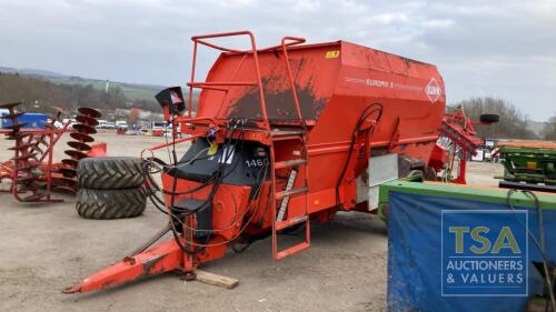 KUHN EUROMIX 11 1460 WITH PTO MANUAL + SPARE PART IN P'CABIN