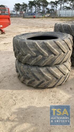 2 X 650/65 R42 + 2 X 540/65 R30 TRACTOR TYRES