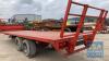 PORTEQUIP 28FT BALE TRAILER ON FLOTATION WHEELS - 5