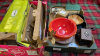 2 BOXES KITCHENWARE DECORATIONS LIGHTS ETC