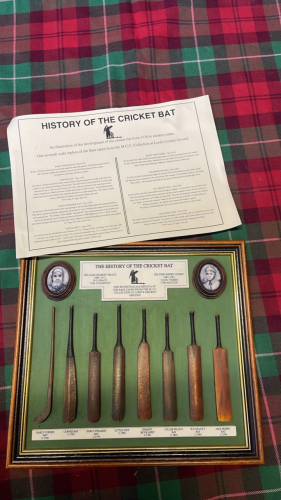 PLAQUE- THE HISTORY OF THE CRICKET BAT