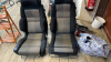2 CHEVROLET RECARO CAR SEATS TIN BOX & BAG BITS