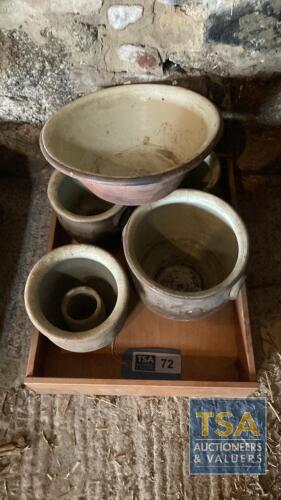 Earthenware Salt Crocks