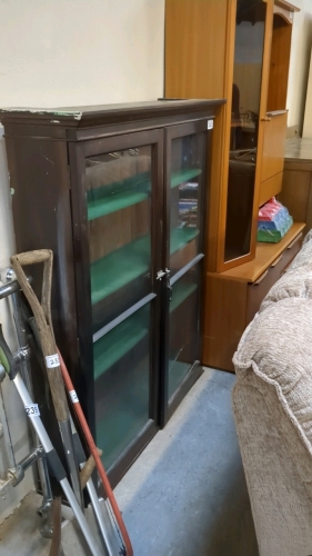 GLAZED BOOKCASE CABINET