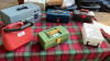 ASSORTED EMPTY TOOL BOXES & PETROL CAN