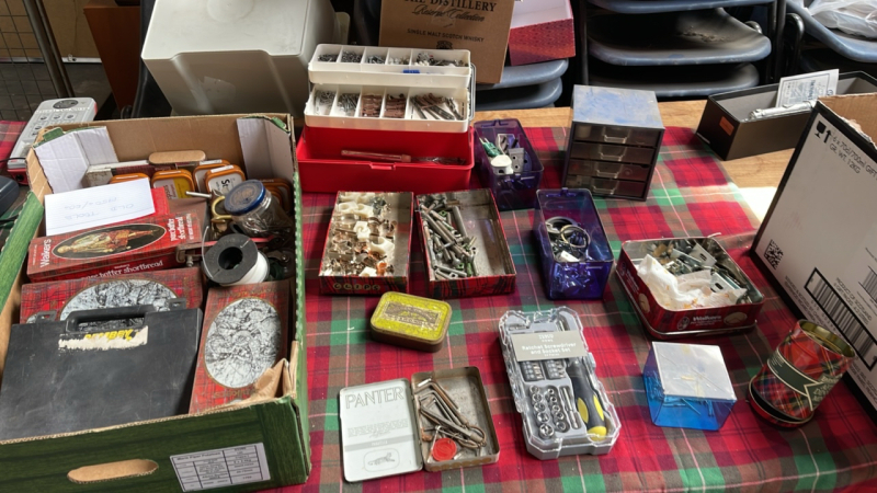 2 BOXES NUTS & BOLTS ETC