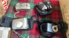 3 BOXES PICTURES CAMERAS CABLES ELECTRICALS & MISC