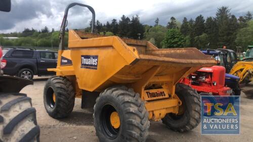 THWAITES 9 T DUMPER , YEAR - 2001, HOURS - 5725, NO VAT