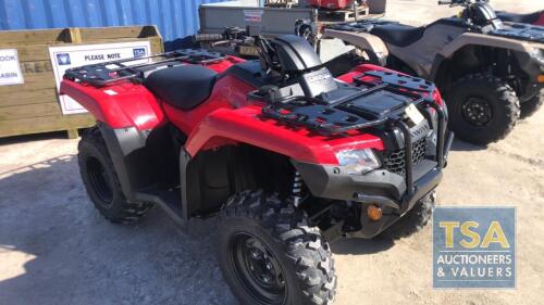 Honda Rancher Quad, Unused, 2024 model, manufactured 2023, 4.2 Miles & 3.4 hours, Plus VAT