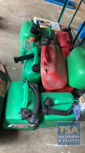 14 No. Petrol Cans - Various