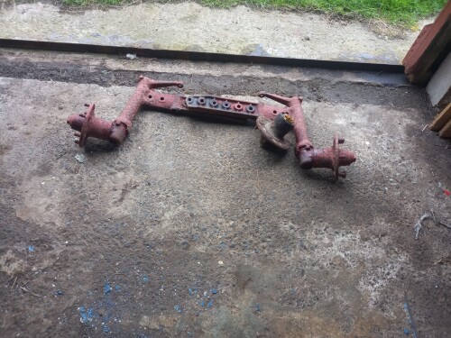 Old Ferguson front axle & hubs