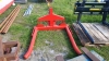 Red single bale handler - been fixed up - plenty of metal in it