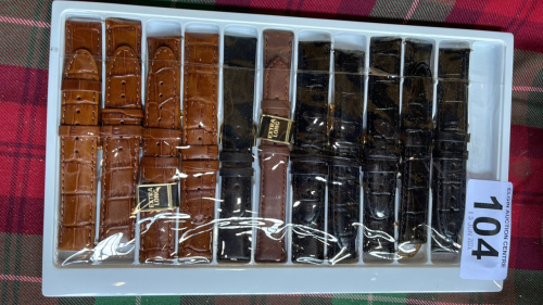 TRAY GENTS LEATHER WATCH STRAPS