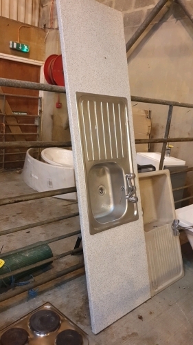Kitchen sink c/w taps