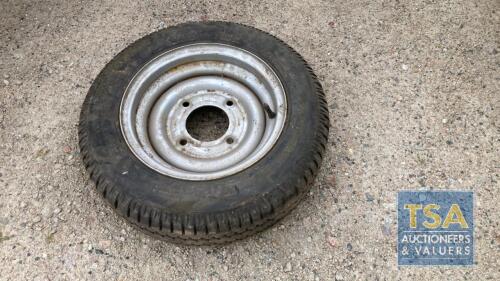 TRAILER WHEEL AND TYRE 155 70 R12