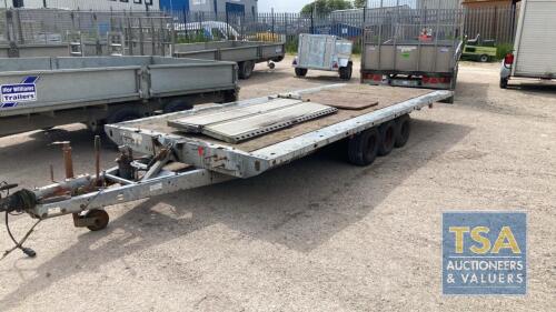 BRIAN JAMES 16' TILT BED 3 AXLE TRAILER