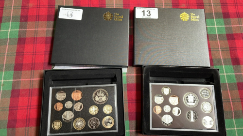 2 BOXES ROYAL MINT COINS 2009 & 2010