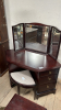 STAG DRESSING TABLE & STOOL